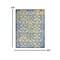 Homeroots 4 x 6 ft. Ivory & Blue Indoor & Outdoor Area Rug 385017 - alternate 4